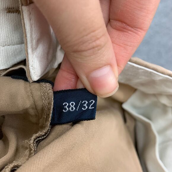 Polo Ralph Lauren Pant Mens 38 Warm Stone Chino High Rise Flat Front Cotton - Picture 14 of 16